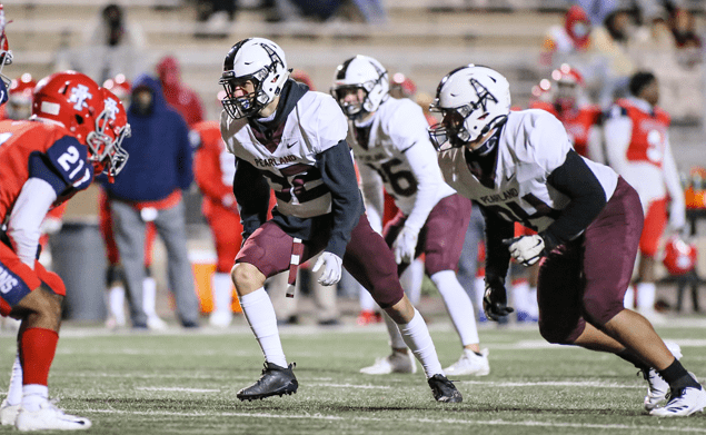 PEARLAND DEFENSE -- The Pearland defense has had an exceptional year which has helped the offense. The Oilers are now 5-1 overall after beating Alief Taylor 26-7 last week. Junior DB Remington Roberts (32), junior LB Andrew Bubrig (26), and senior DL Christopher Salinas (94) gave a great effort against the Lions. The Oilers will host Alief Hastings on Friday, November 6 at 7:00 p.m. at The Rig. (Photo by Lloyd Hendricks)
